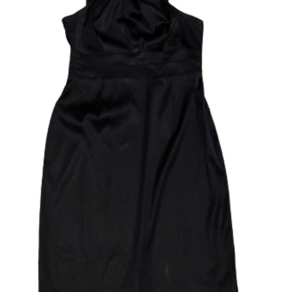NWOT Donna Ricco Black Sequin Strap Satin Cocktail Dress - Picture 5 of 8
